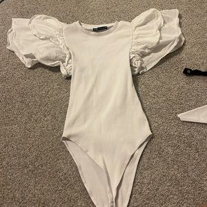 Zara White Bodysuit - Size Small